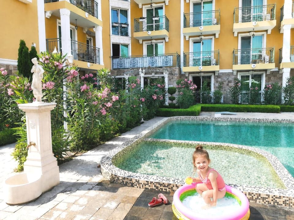 Property building, Swimming pool, children