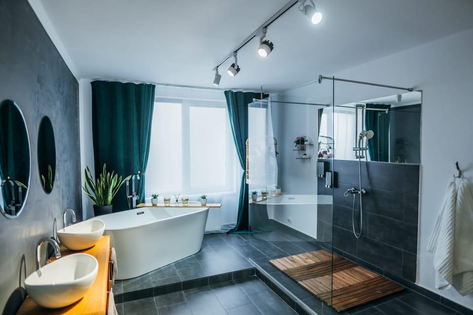 Shower, Toilet, Bathroom, Bath, towels