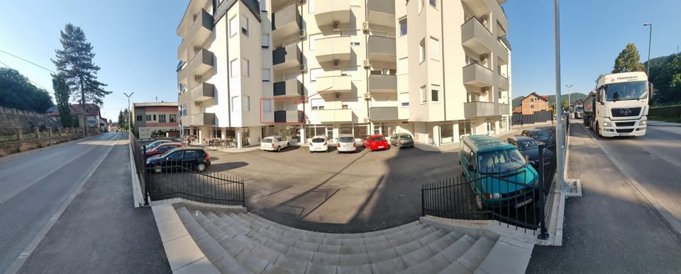 Property building, Street view, Location, Parking