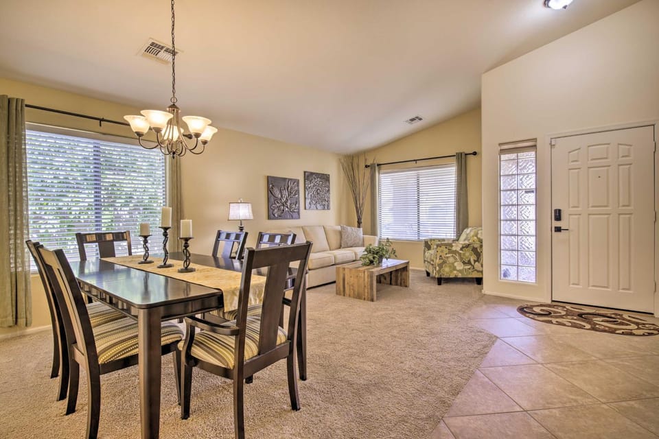 Chic Maricopa Getaway w/ Outdoor Oasis & Pool House in Maricopa