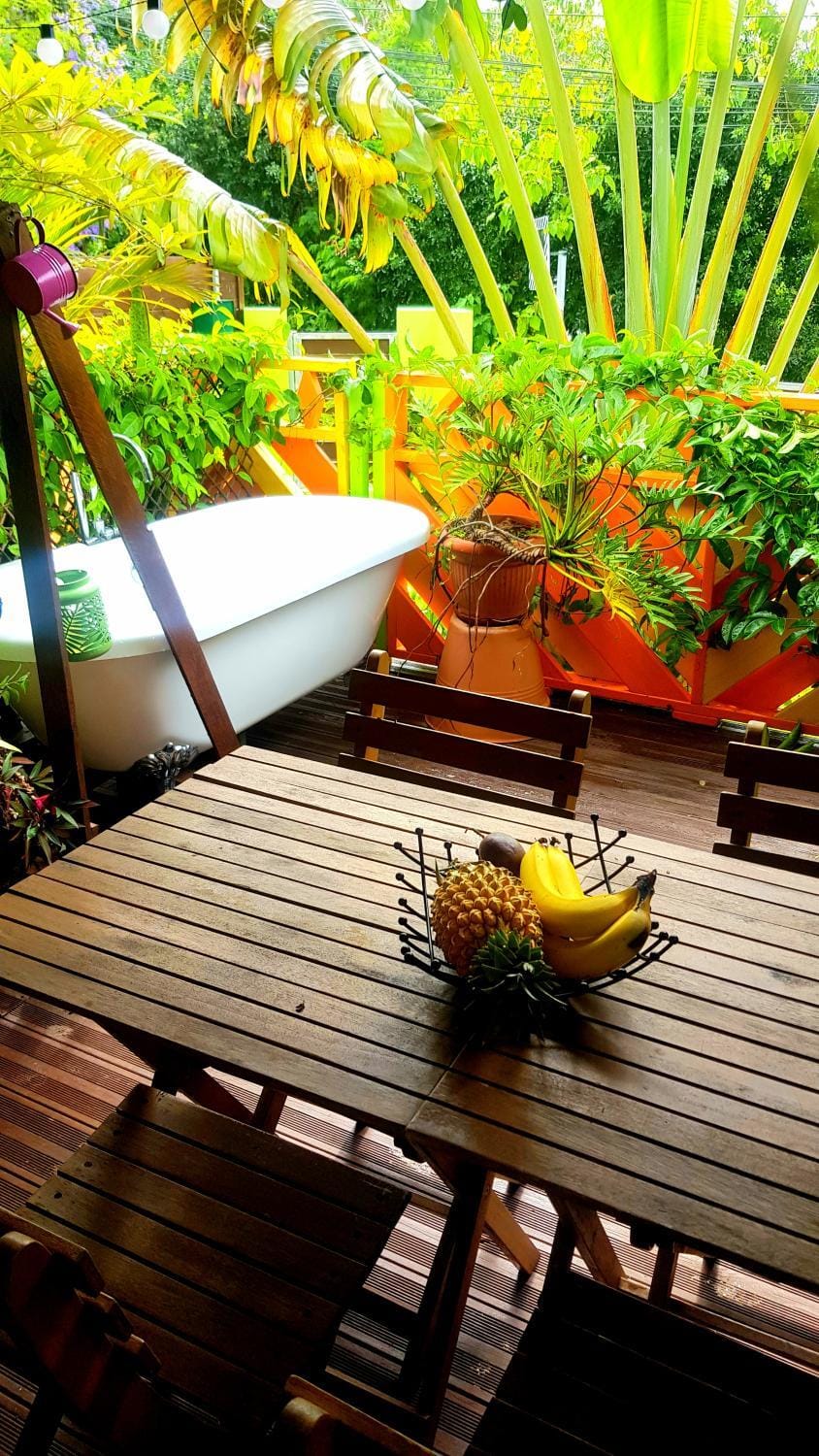 Patio, Balcony/Terrace, Dining area, Garden view
