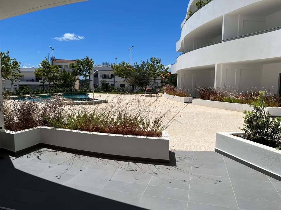 Patio, Pool view