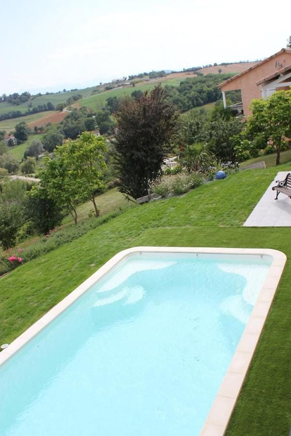 Natural landscape, Garden, Pool view, Swimming pool
