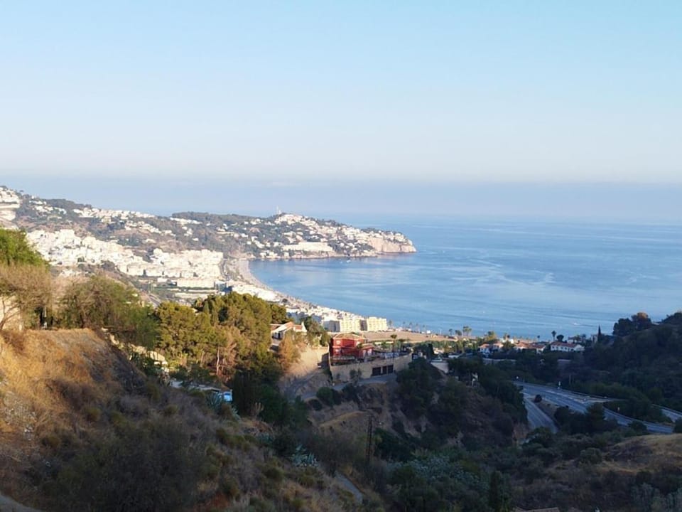 Natural landscape, Beach, Mountain view, Sea view