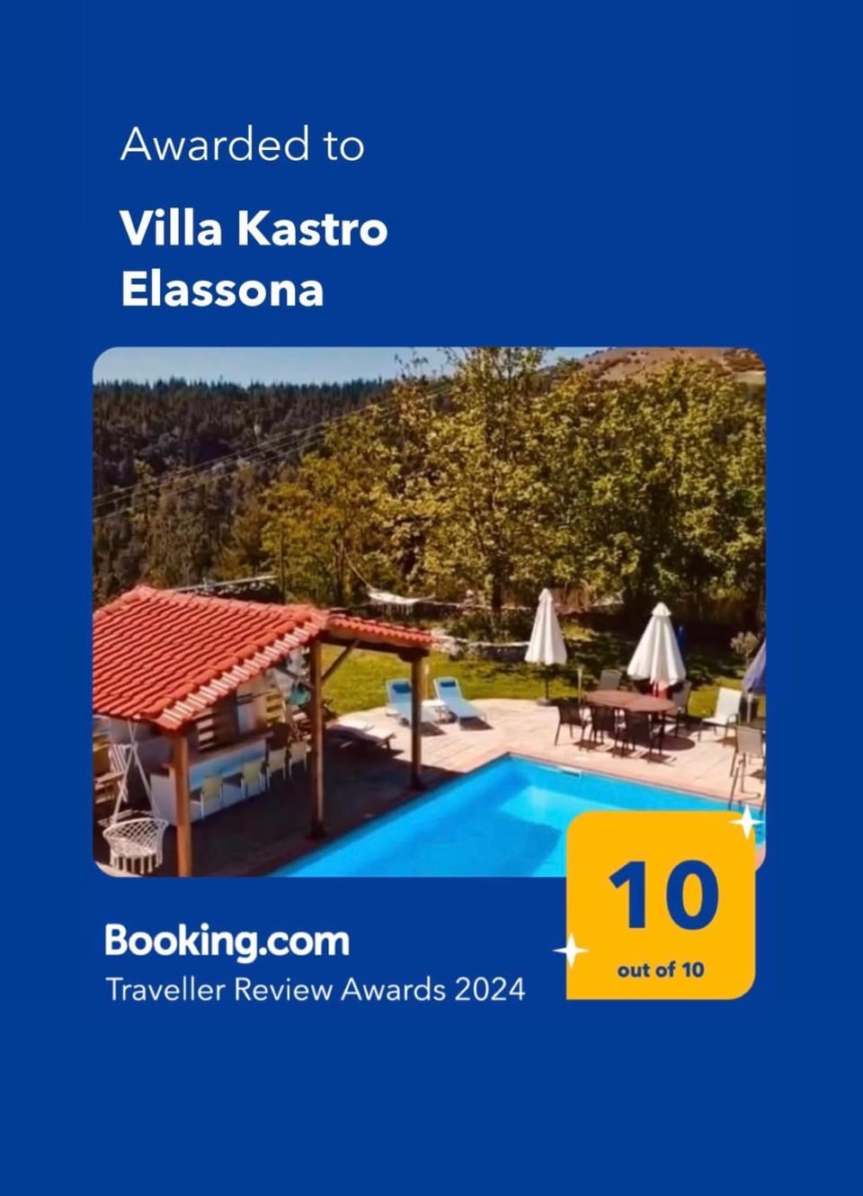 Natural landscape, Pool view, Swimming pool, Certificate/Award