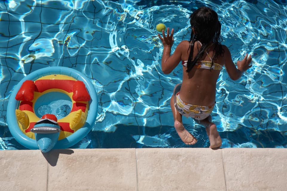 People, Swimming pool, Swimming pool, young children