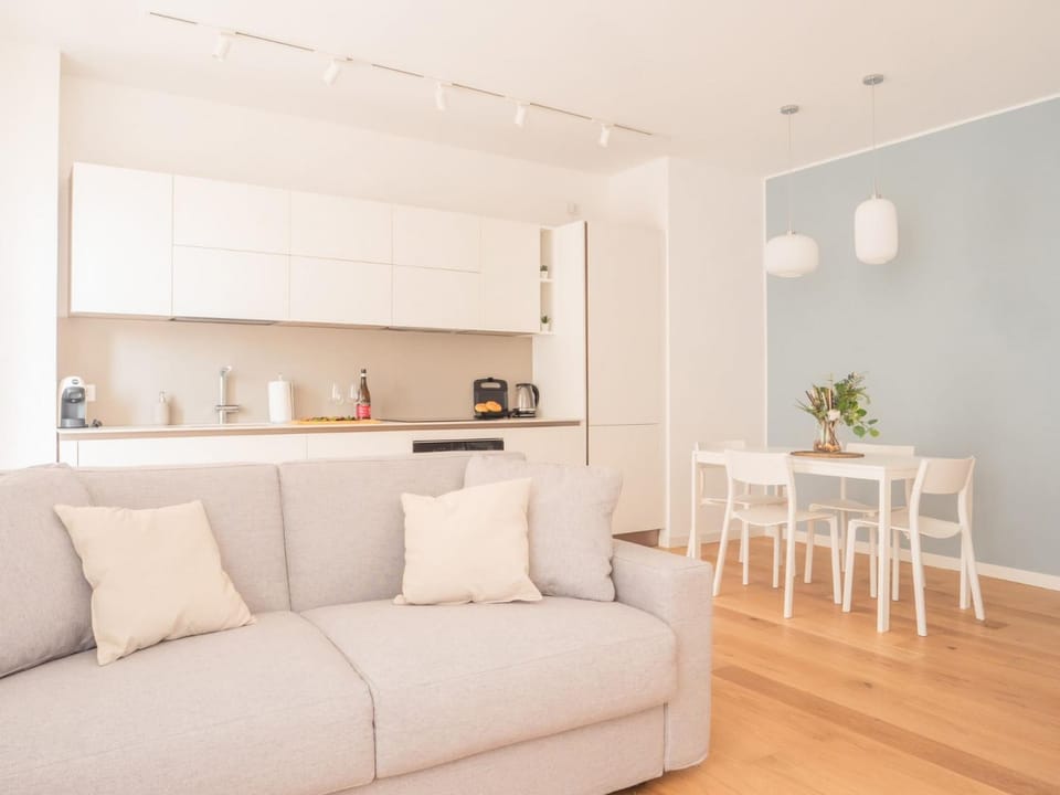 Kitchen or kitchenette, Living room, Dining area