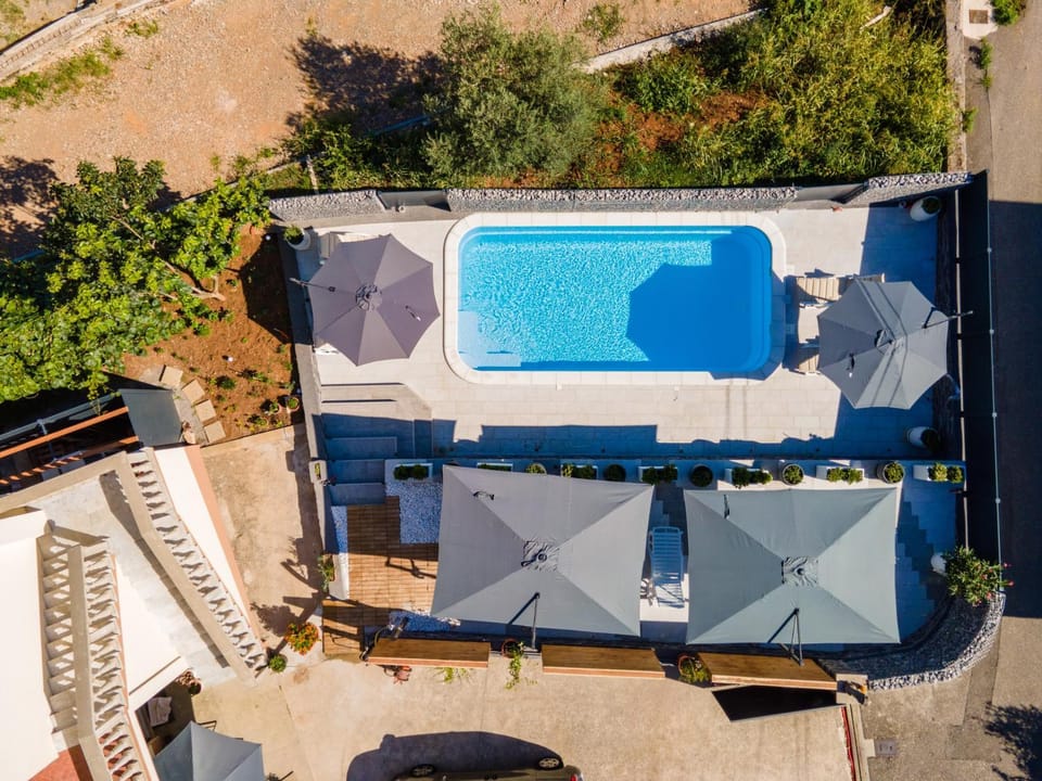 Bird's eye view, Swimming pool, sunbed