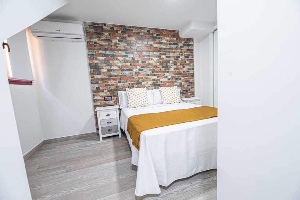 Property building, Living room, Bedroom