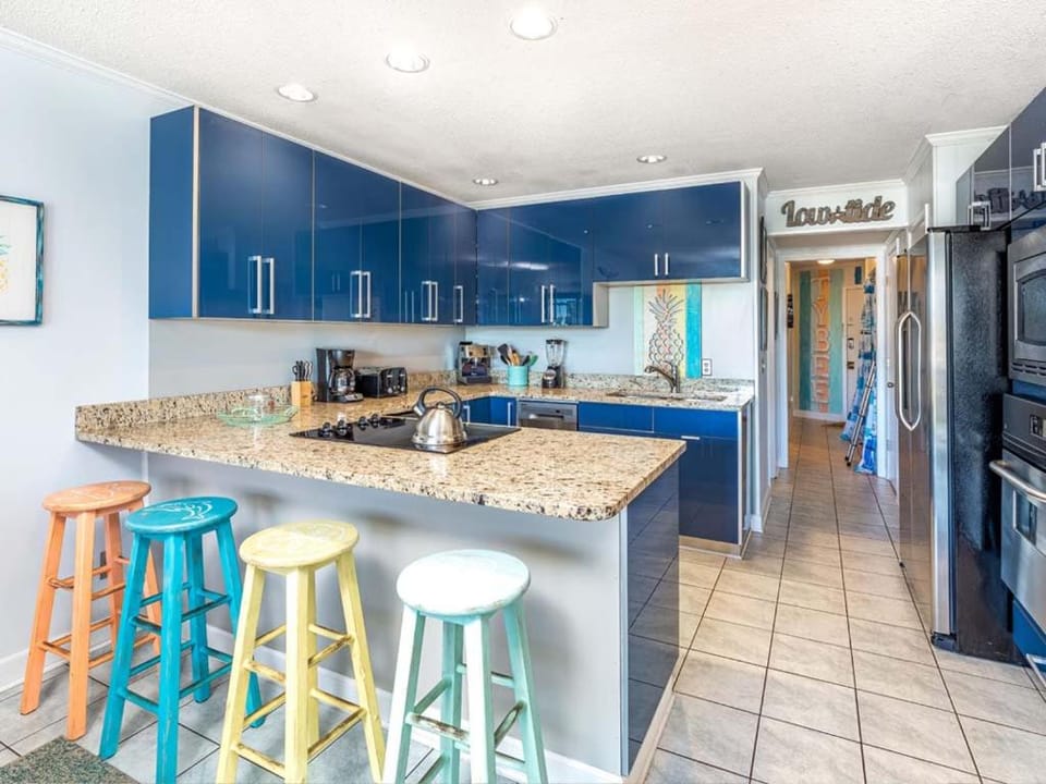 Kitchen or kitchenette, furniture, microwave, oven, stove, kitchen