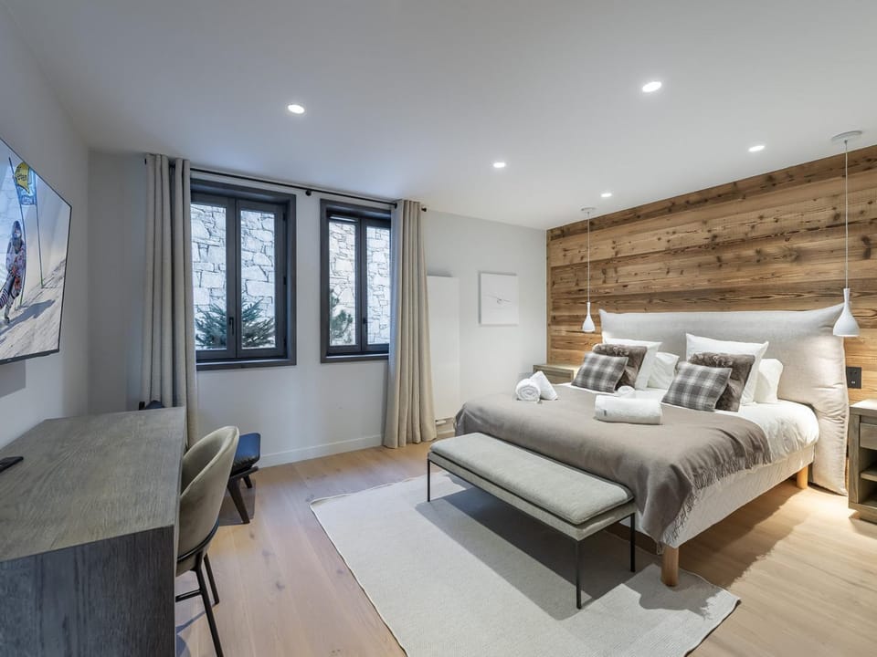 Appartement neuf Courchevel 8 pers, sauna, cheminée, parking - FR-1-562-63 Apartment in Saint-Bon-Tarentaise
