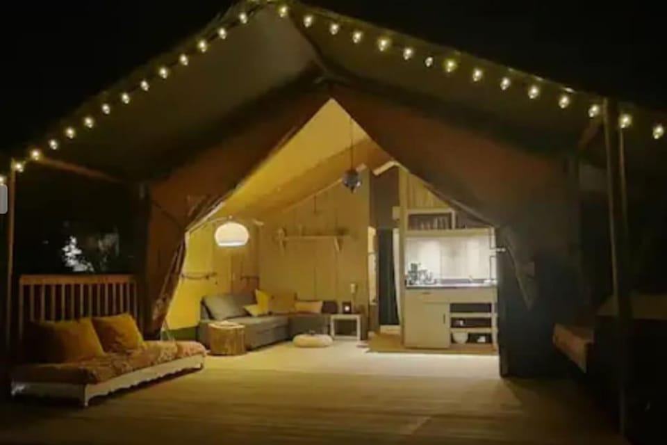 Luxe Safari Lodge Glamping Louloudia Luxury tent in Crete Region