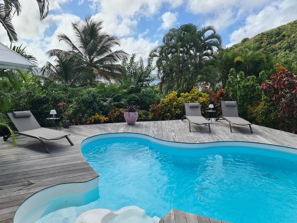 Natural landscape, Pool view, Swimming pool, sunbed