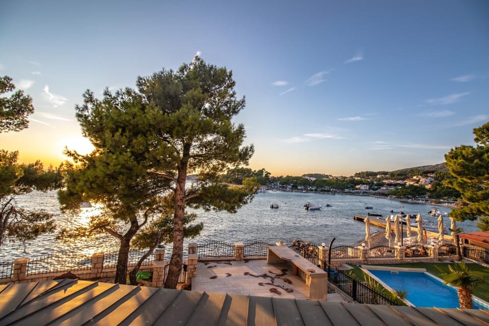 Pool view, Sea view, Sunset