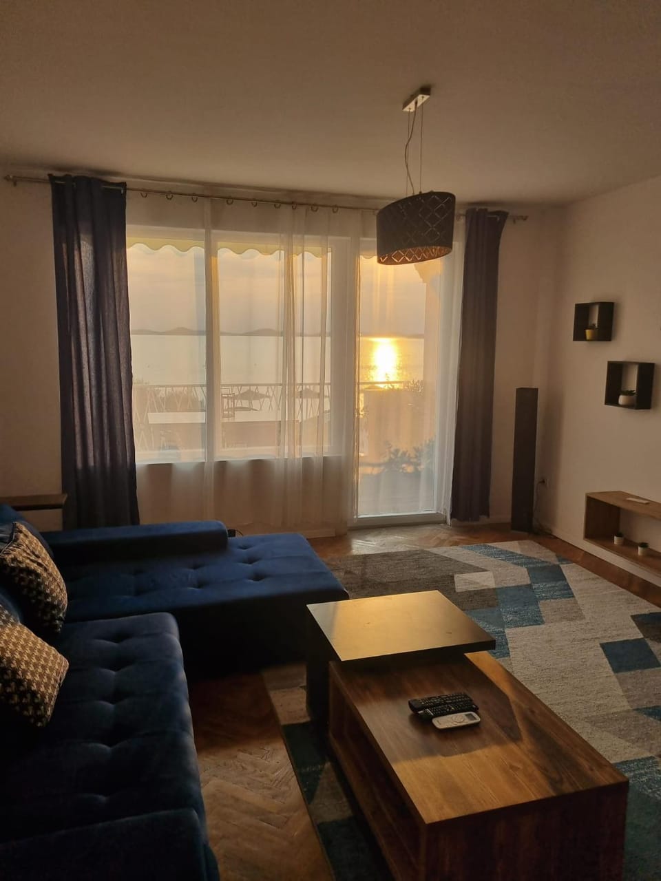 Living room, Sea view, Sunset