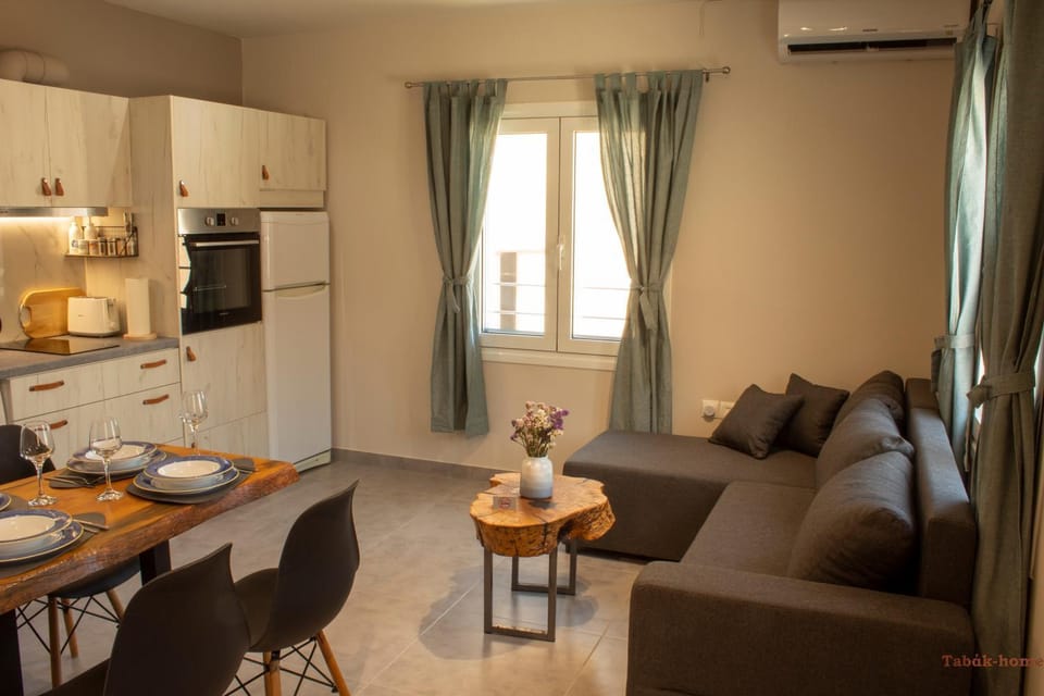 Living room, kitchen