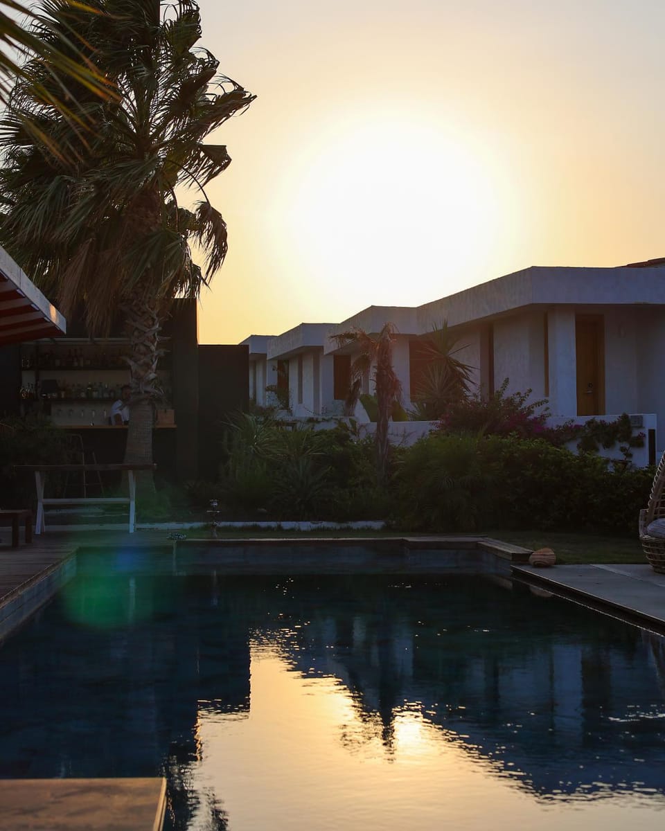 Pool view, Sunrise, Sunset