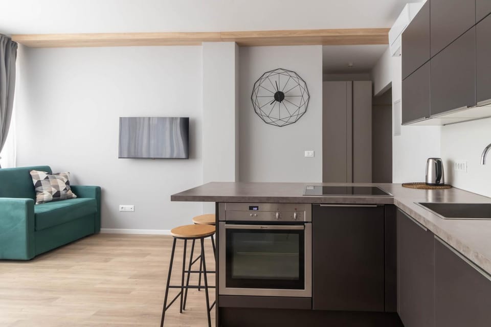 Kitchen or kitchenette, Living room, Dining area, pet friendly, stove