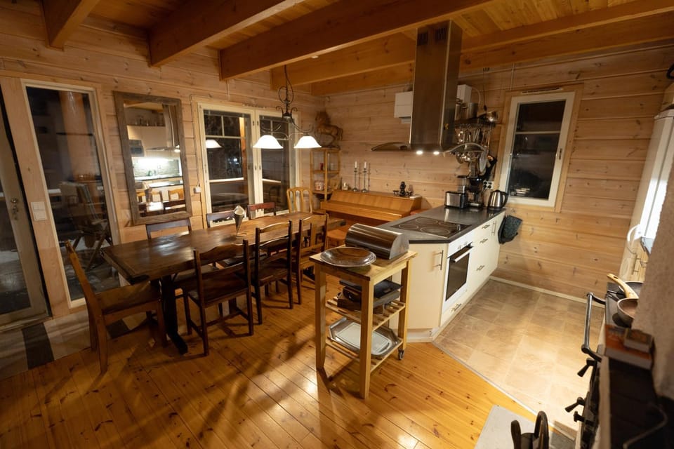 Kitchen or kitchenette, Dining area, stove