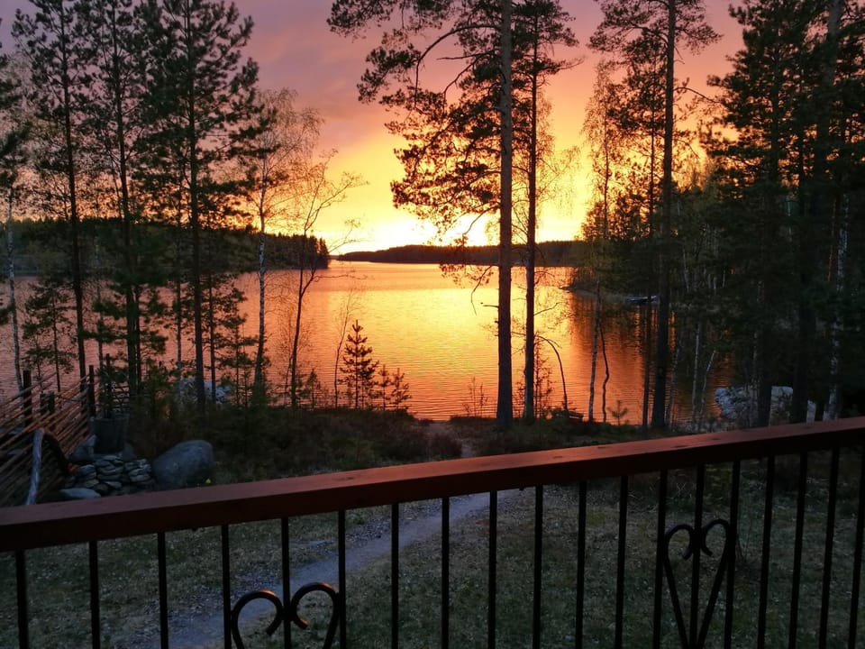Lake view, Sunset
