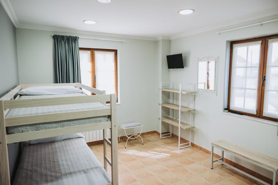 Photo of the whole room, bunk bed
