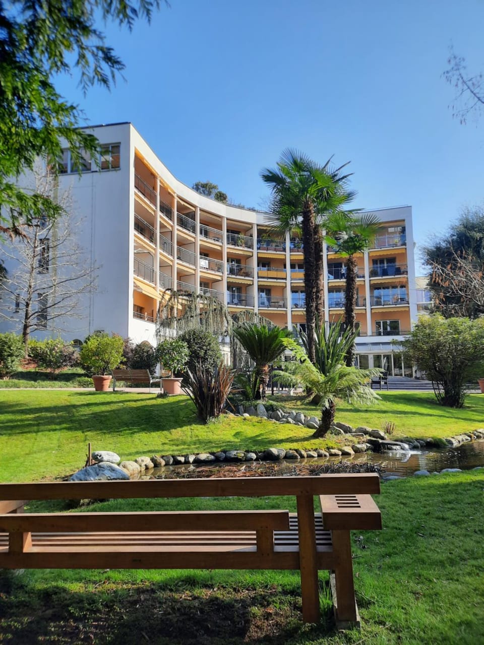 Property building, Garden view