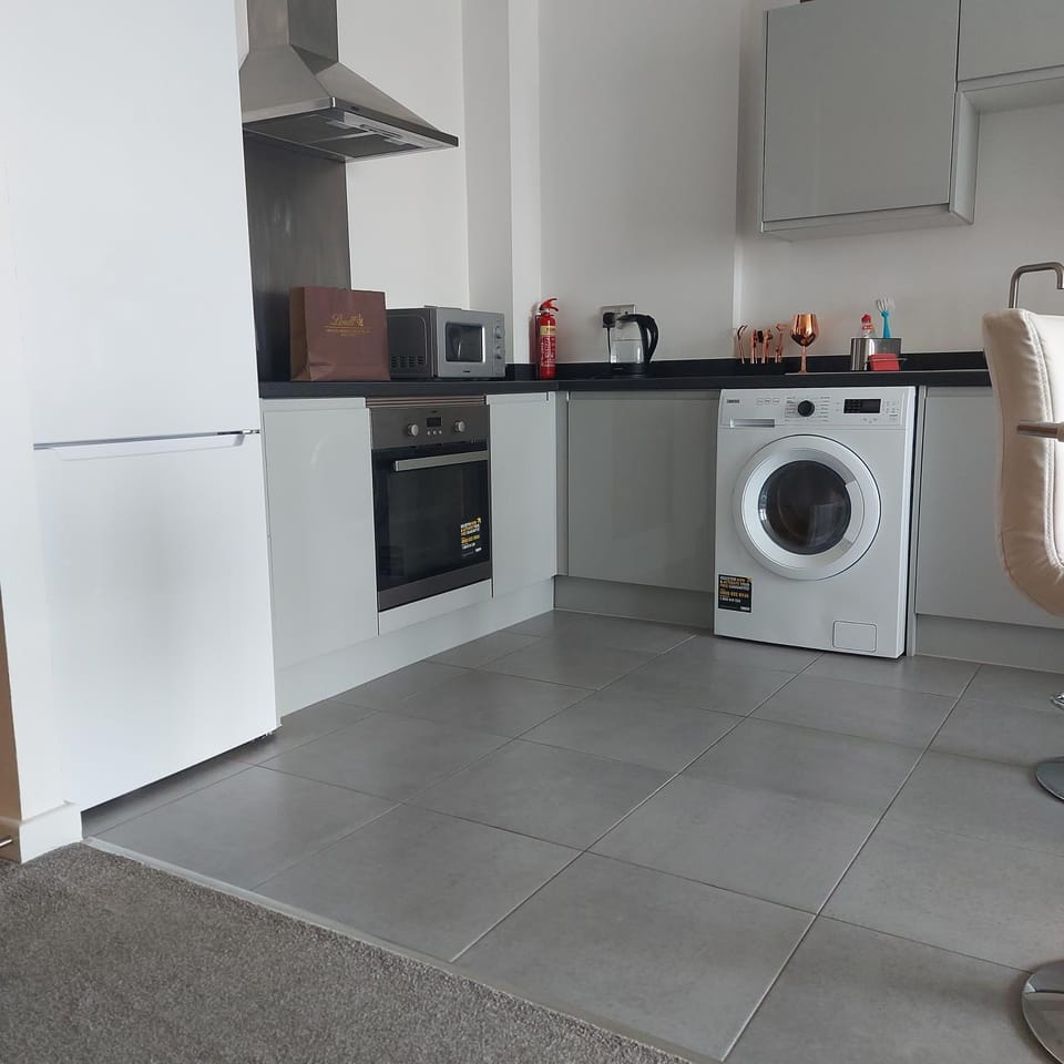 Kitchen or kitchenette, Living room, Dining area