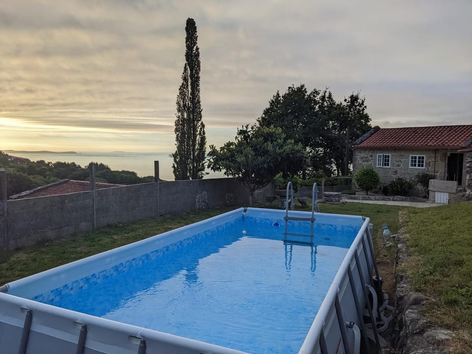 Swimming pool, Swimming pool, Sunset