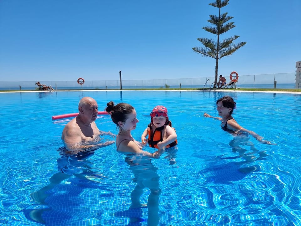 People, Pool view, Swimming pool, children, group of guests