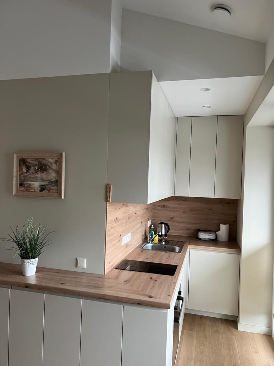 Coffee/tea facilities, Kitchen or kitchenette, stove