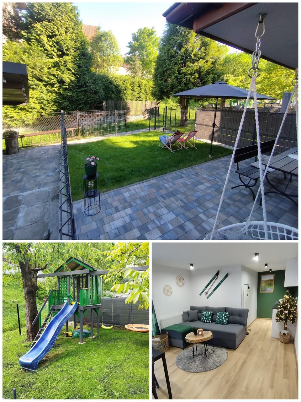 Property building, Children play ground, Garden, Garden, Balcony/Terrace, Living room, Garden view, Garden view