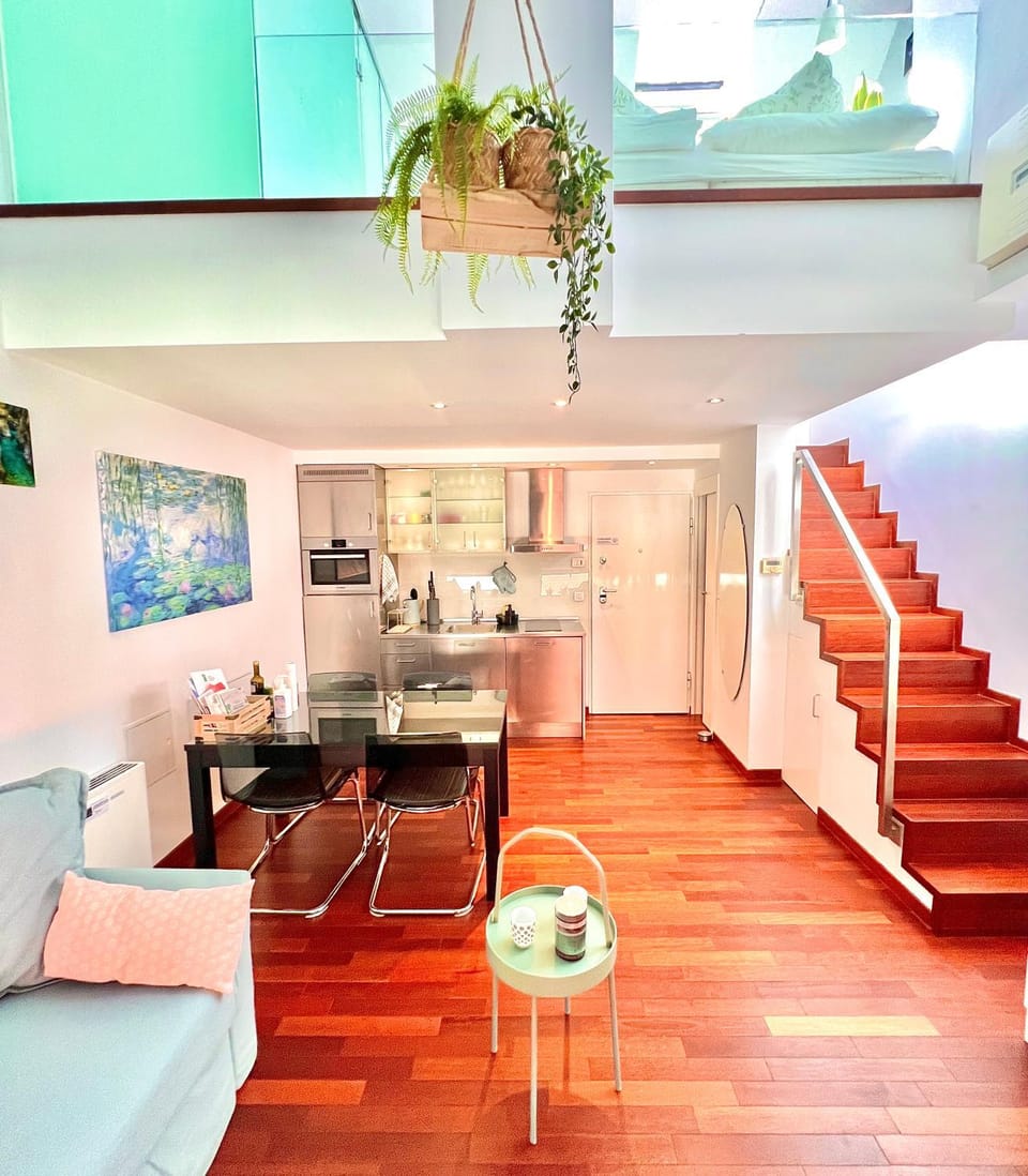 Kitchen or kitchenette, Living room, Dining area