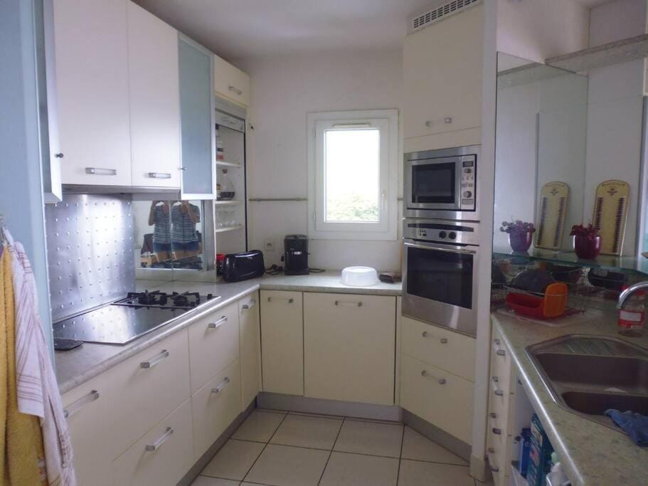 Bel appartement avec piscine, face à la mer Apartment in Leeward Islands