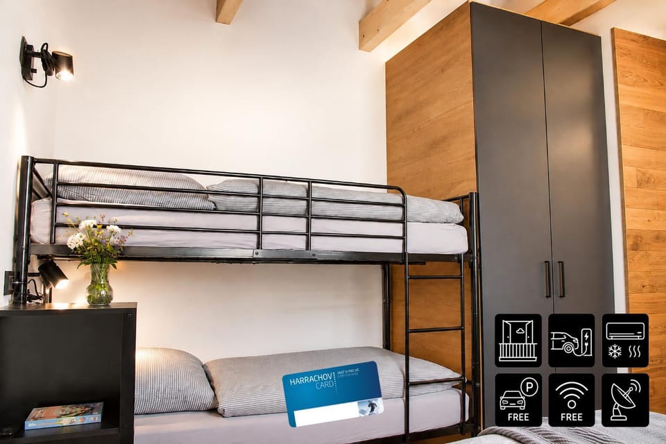 Bed, Photo of the whole room, Bedroom, bunk bed, wardrobe
