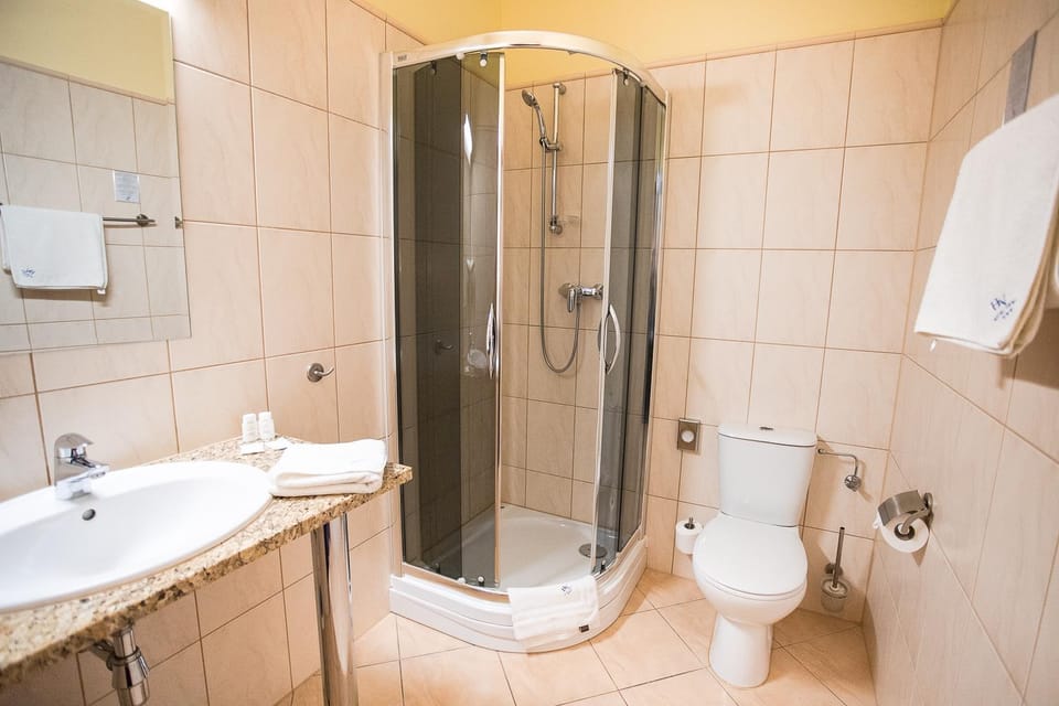Shower, Toilet, Bathroom, towels