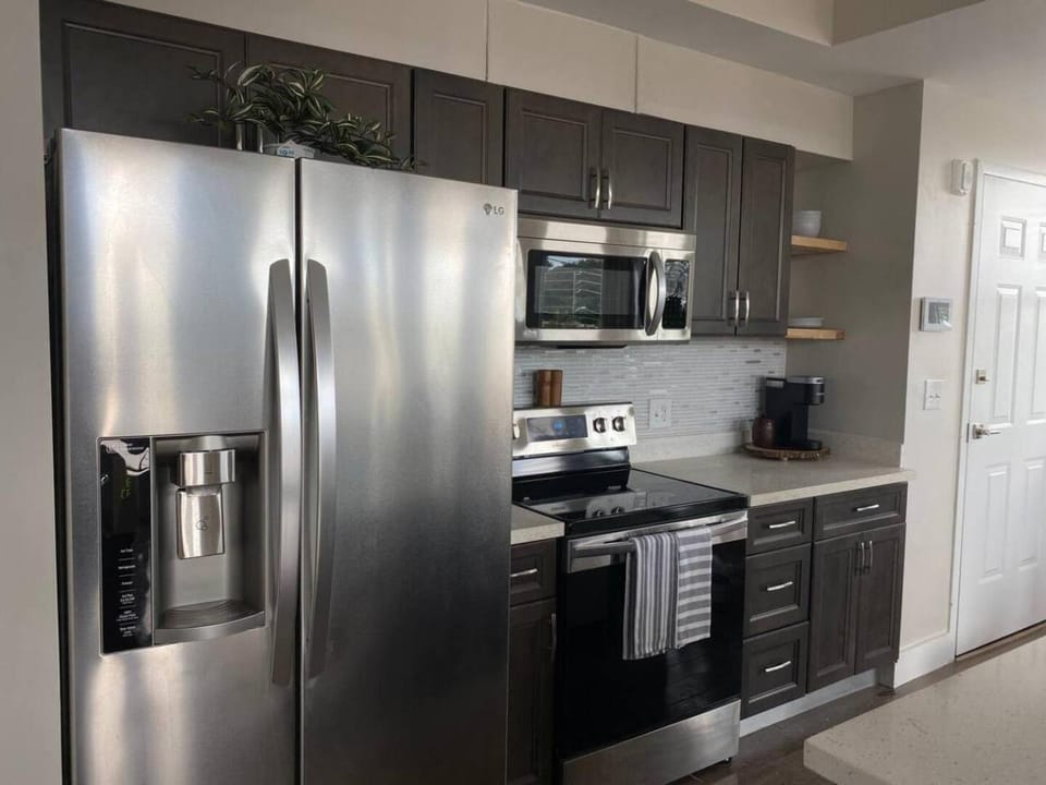 Kitchen or kitchenette, dishwasher, oven, stove, kitchen