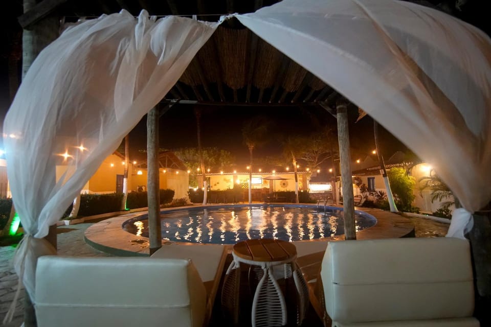 Night, Pool view