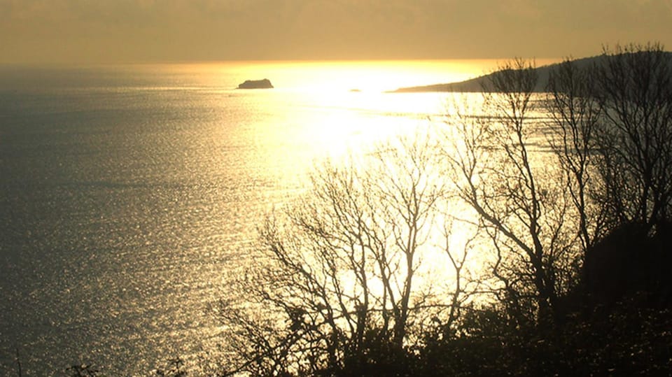 Natural landscape, Hiking, Sea view, Sunset