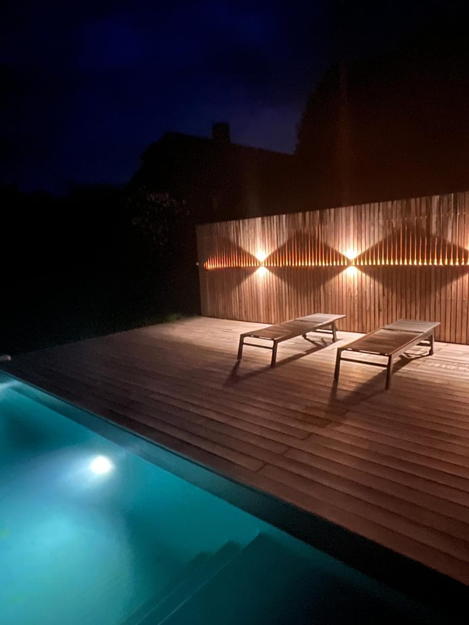 Night, Swimming pool