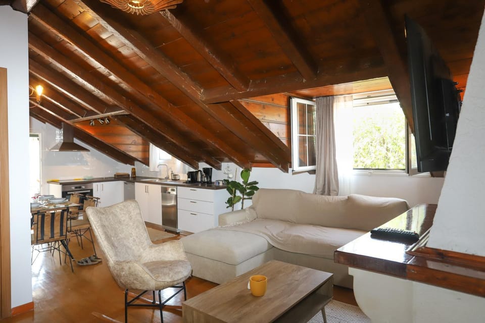 Living room, kitchen
