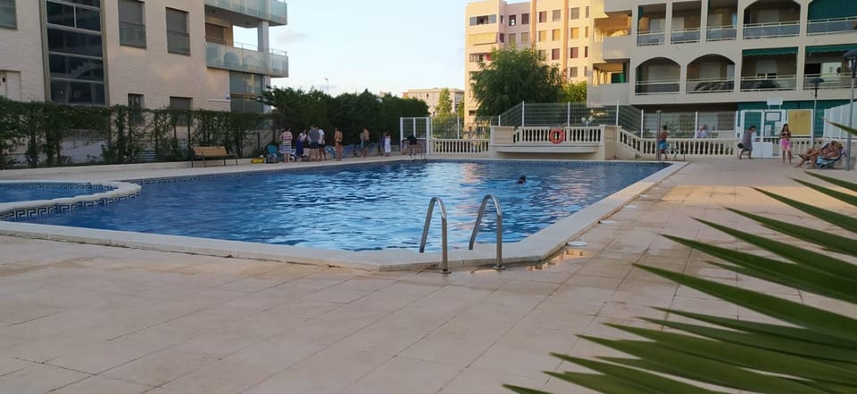 Property building, Pool view, Swimming pool