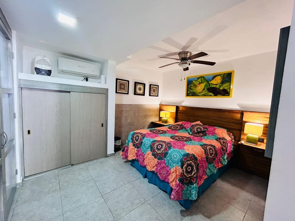 Bed, Photo of the whole room, Bedroom, wardrobe, air conditioner