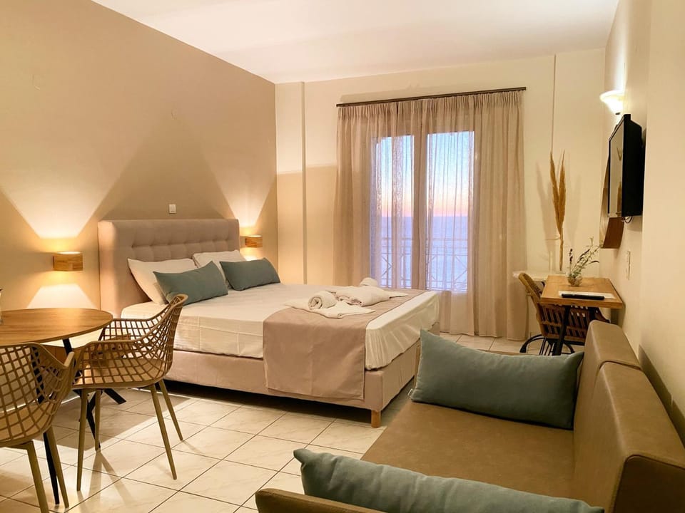 Property building, Living room, Bedroom