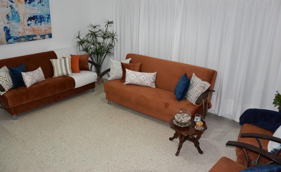 Living room, Seating area, Sea view