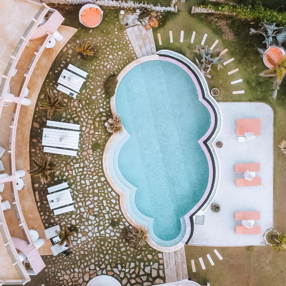 Bird's eye view, Pool view, Swimming pool, sunbed