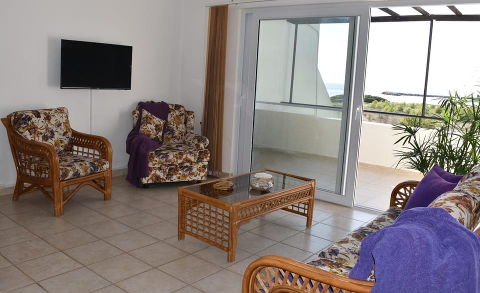 Living room, Seating area, Sea view