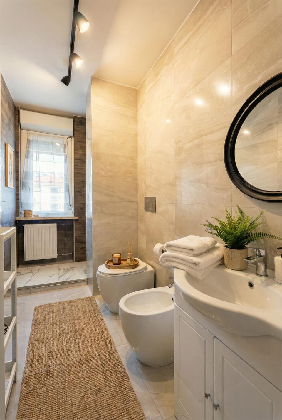 Toilet, Bathroom, towels
