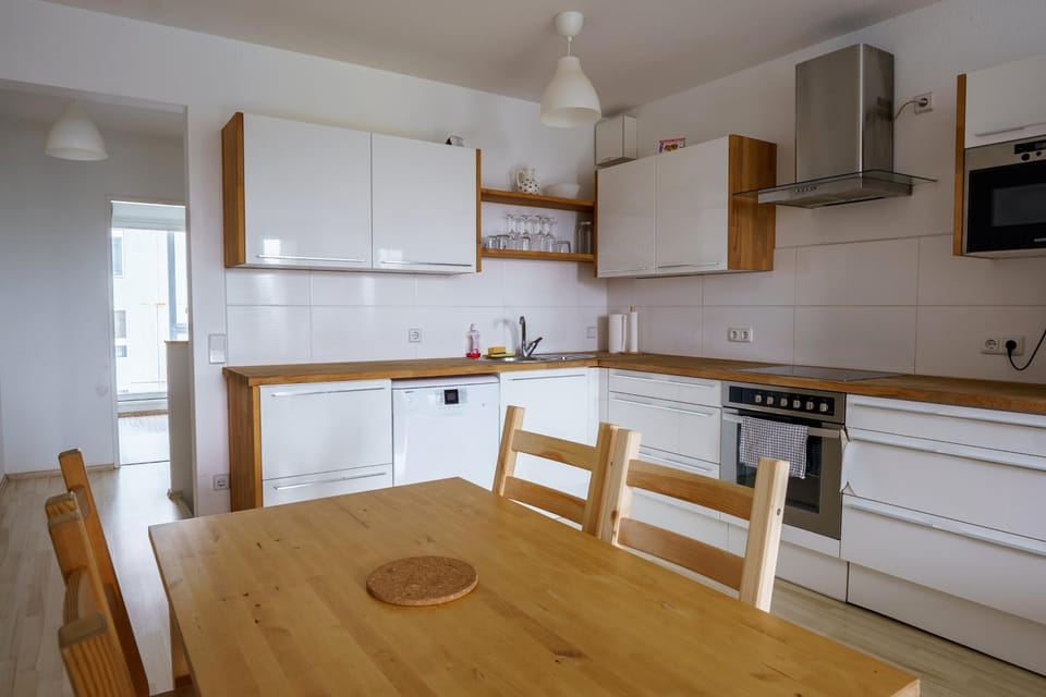 Living room, kitchen