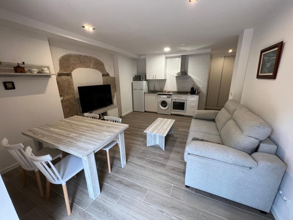 Kitchen or kitchenette, Living room, Dining area