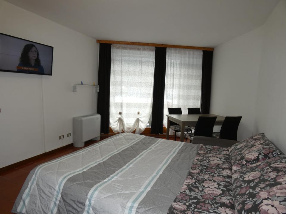 Bed, TV and multimedia, Living room, Photo of the whole room, Seating area, Bedroom